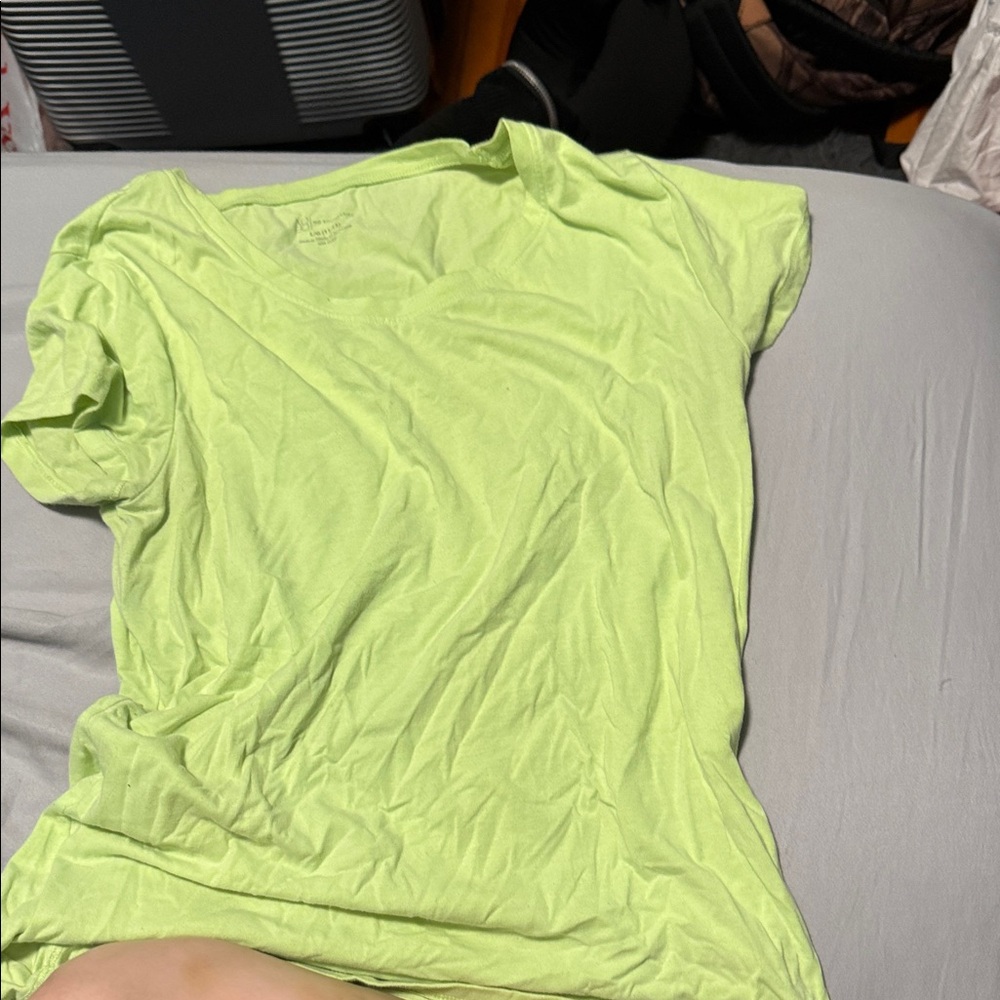 No Boundaries Neon Green Short Sleeve Tee